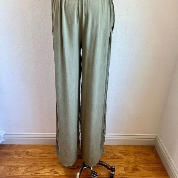 PrAna Fernie Wide Leg Jumpsuit Sweet Agave Green Size XL NWT Lightweight - Picture 11 of 16